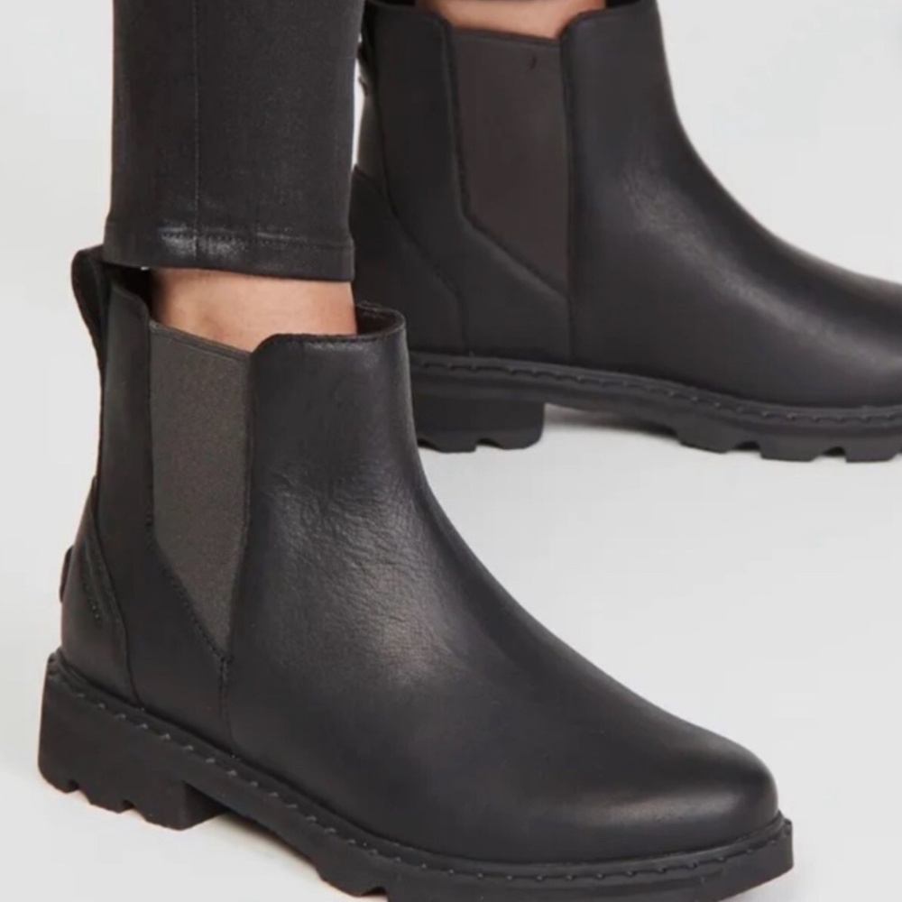 Sorel Lennox Daytona Chelsea Black Boot, Size 8 - snow / rain / casual